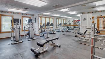 Fitness Center at Hunt Club Apartments, Integrity Realty, Copley, OH